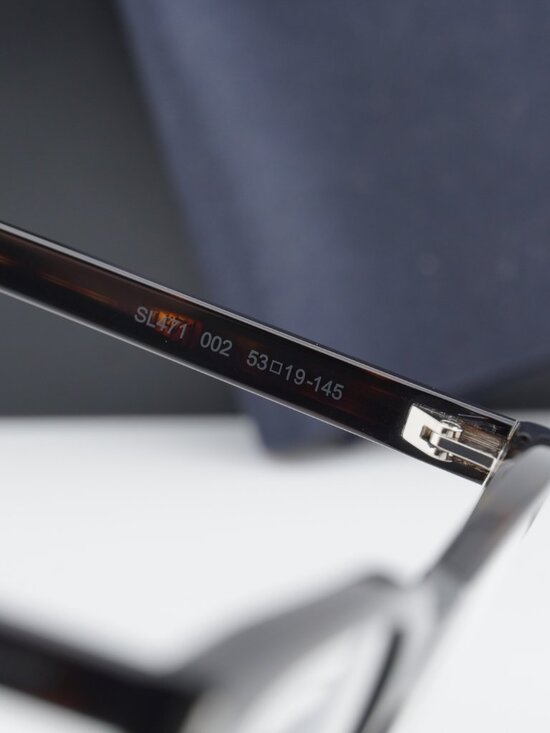 Saint Laurent SL471 002 Square Eyeglasses 53mm – Havana main image 8